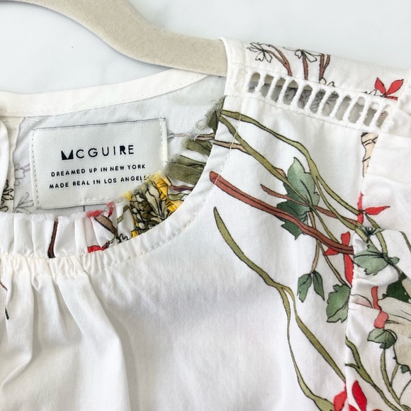 McGuire floral cotton blouse like new! - Picture 3 of 3